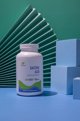 【消化伴侣】Gastric Acid 甜菜碱+胃蛋白酶胶囊 180粒 两个月剂量 快速补充胃酸 加速消化 胃蛋白酶+甜菜碱 Purecise倍赛思
