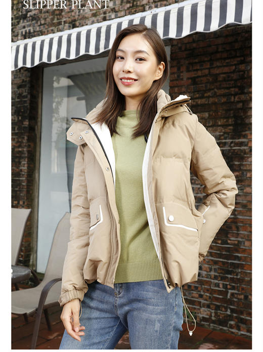 宗洋&卓蔻兰女士短款休闲羽绒服ZDK1DY7908-55 商品图0