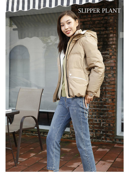 宗洋&卓蔻兰女士短款休闲羽绒服ZDK1DY7908-55 商品图1