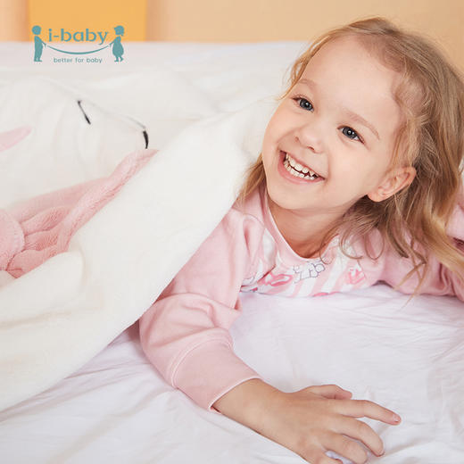 【qhxj】i-baby&奈娃家族儿童双面毛毯 宝宝幼儿园午休毯小被子秋冬婴儿盖毯微瑕介意慎拍 商品图4