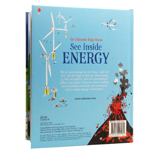 尤斯伯恩看里面系列 能量 英文原版 Usborne See Inside Energy 儿童英文单词英语启蒙绘本 进口翻翻纸板书 英文版原版书籍 商品图1