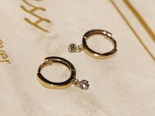 北京仓｜La Brune et La Blonde-360°MINI-18K黄金 0.14克拉钻石 迷你耳环［法国设计师］ 商品图2