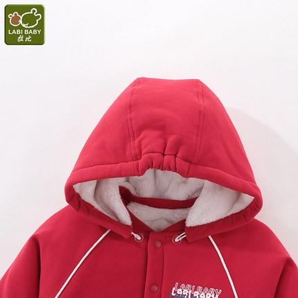 拉比-内衣类（冬）E1时光全开连体衣红色 商品图3