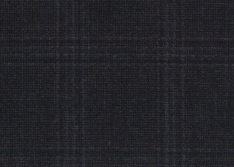 WT81233-904 纯毛花呢 【深灰色 格子 斜纹 100%WOOL】英国面料-WT201