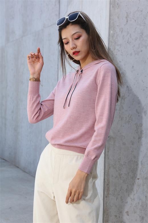 宗洋&卓蔻兰女士时尚连帽式针织衫ZDJ2TB7420-31 商品图2