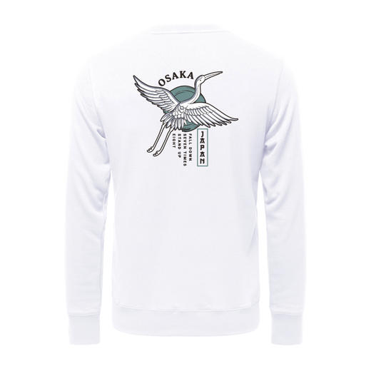 2022国风国画潮流青年套头圆领休闲卫衣飞鹤印花潮流新款设计上衣 NMT-1793 商品图1