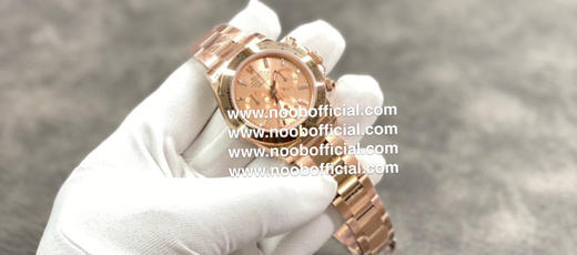NOOB劳力士迪通拿系列，玫瑰金款，新款蚝式恒动宇宙计时型迪通拿 904L钢腕表 这项设计最新设计将高科技与非凡美共冶一炉。【表壳】尺寸40Mm 商品图8