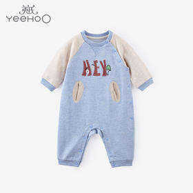 英氏22春季新品婴儿连体衣宝宝柔软舒适爬服可爱哈衣YRHAJ12089A