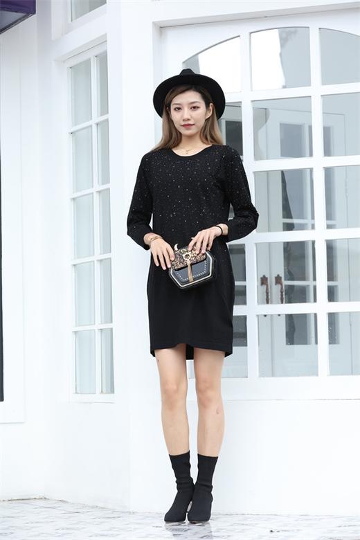 宗洋&卓蔻兰女士时尚宽松版针织连衣裙ZDJ4LB7461-49 商品图2