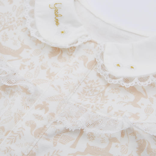 英氏婴儿连体衣男女宝宝哈衣2022年新款爬服YRHAJ12119A 商品图2