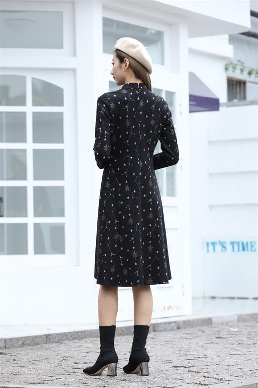 宗洋&卓蔻兰女士长款修身版连衣裙ZDJ4ST7459-03 商品图3