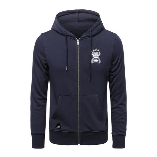 2022新款带帽拉链开衫卫衣潮男休闲上衣简约流行越野图标图案印花 NMT-1796 商品图2