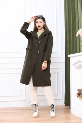 宗洋&卓蔻兰 女士中长款双面连帽式大衣ZDJ1ZD7406-56