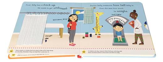 看医生 英文原版绘本 We're Going to the Doctor Big Steps 大步向前系列 英文版英语早教纸板翻翻书 儿童日常生活行为习惯培养 商品图1