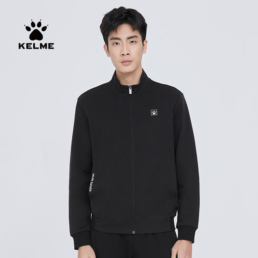 卡尔美针织外套男士春季新款休闲立领夹克运动开衫上衣 商品图2