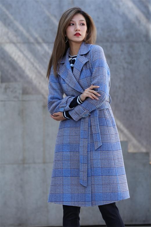 宗洋&卓蔻兰女士长款时尚格纹大衣ZDJ3CD7440-48 商品图0