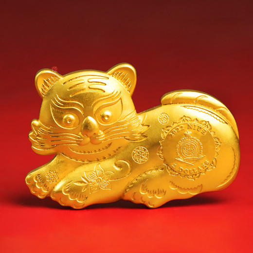 【现货】虎年银币！3D立体镀金，系列龙头 商品图1