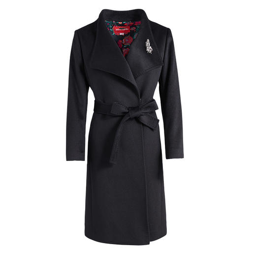 皮尔卡丹女装秋季新款轻商务通勤淑女羊毛大衣P1453C1972B0 商品图4