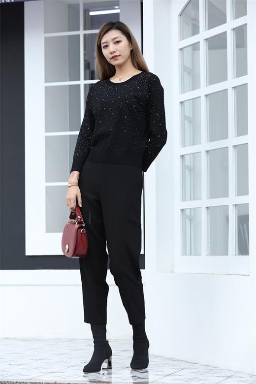 宗洋&卓蔻兰女士时尚宽松版针织衫ZDJ4TB7462-49 商品图1