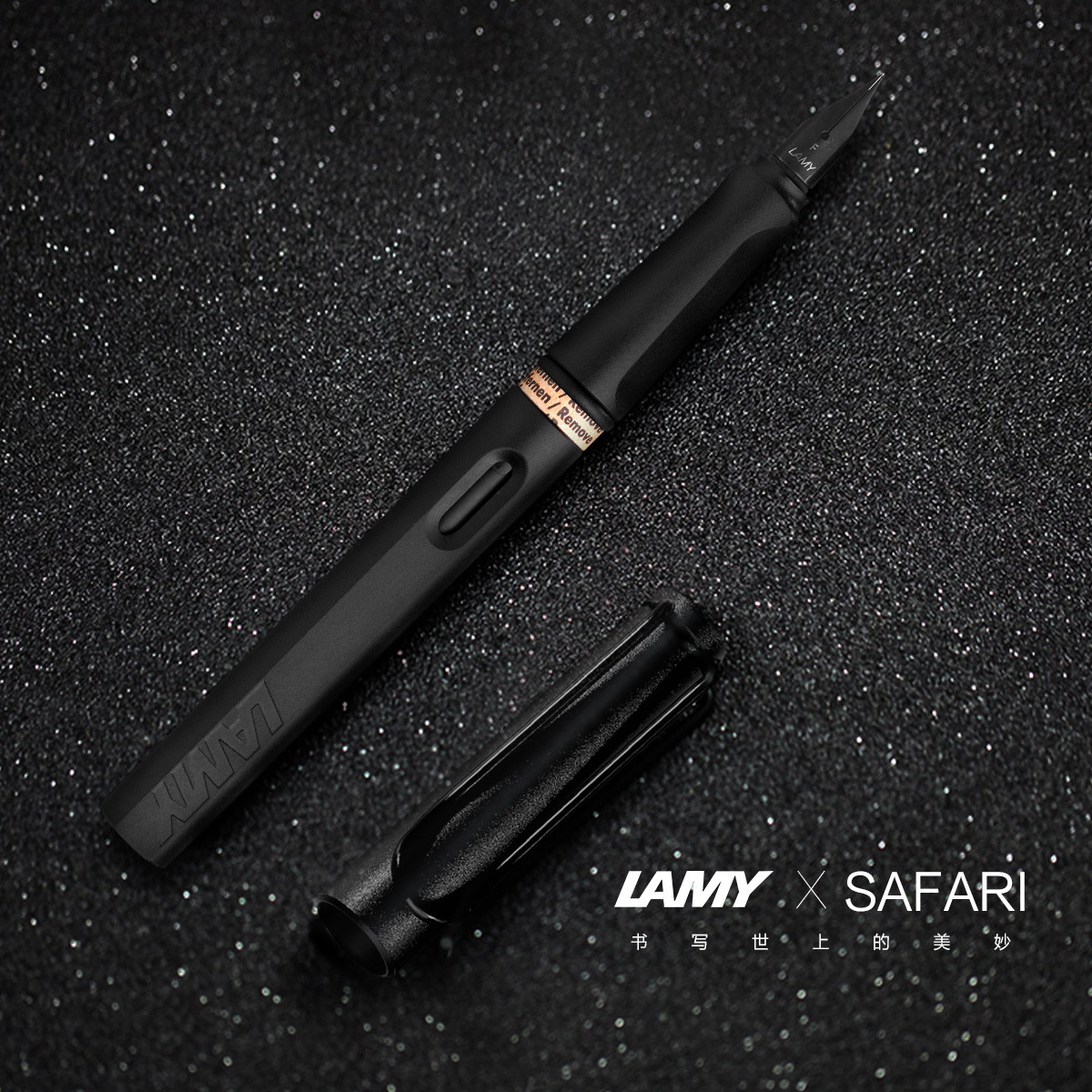 LM40044 LAMY 凌美狩猎者墨水钢笔F尖学生签字笔进口文具生日礼物狩猎者磨砂黑F墨水笔