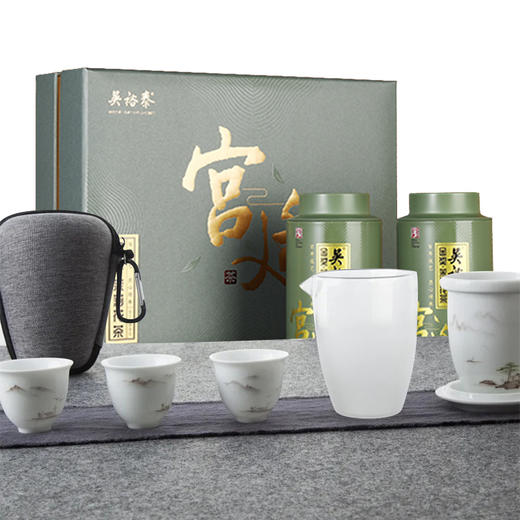 分两个包裹 吴裕泰金奖茉莉花茶礼盒+万春和 茶行天下三件式【鲜享5.0】 商品图0