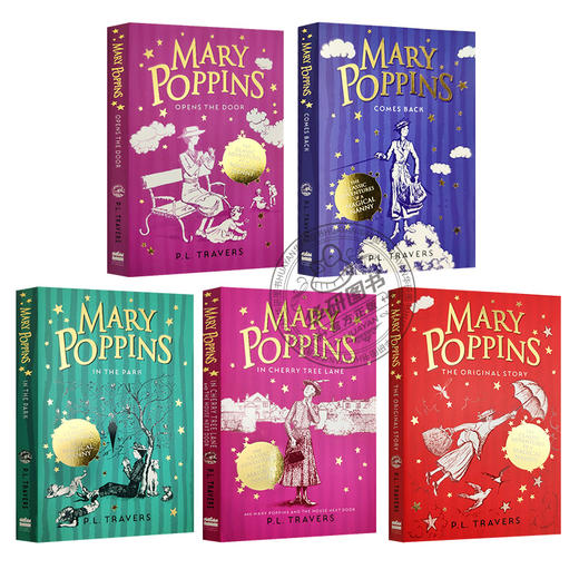 英文原版桥梁章节小说书 玛丽阿姨5本套装 Mary Poppins 神奇的玛丽阿姨 奇幻儿童文学作品 魔力童话世界 商品图1