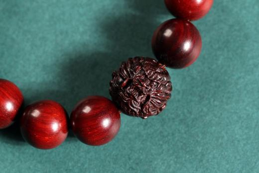 XYZT0245°印度小叶紫檀+老山随型珠16mmx12粒 商品图5