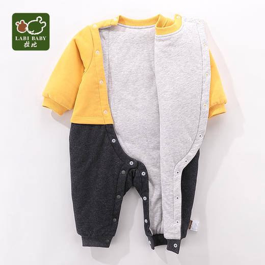 拉比-内衣类（冬）E1时光拉比连体衣黄色 商品图3