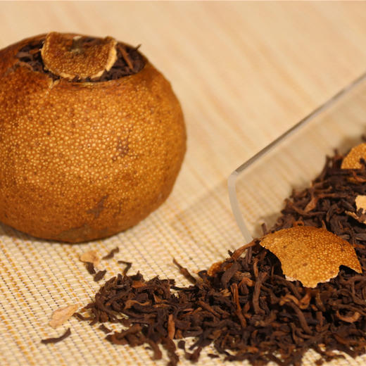 汉合茶叶 【高品质】 陈皮普洱 精选2016柑普茶2013宫廷熟普洱 180g （5只装） 商品图4