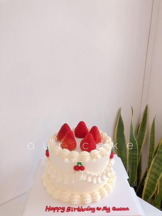 简约草莓复古蛋糕-低糖处理无添加 商品图1