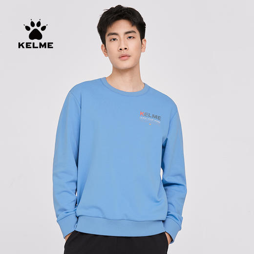 卡尔美圆领卫衣男春季新款内搭休闲套头衫针织运动上衣 商品图1