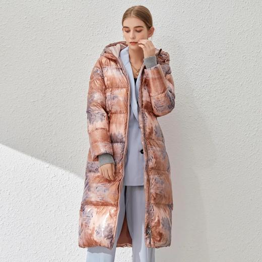 PSW403女长款个性潮流炫彩加厚保暖羽绒服 商品图4