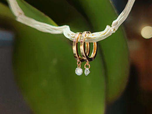 北京仓｜La Brune et La Blonde-360°MINI-18K黄金 0.14克拉钻石 迷你耳环［法国设计师］ 商品图3