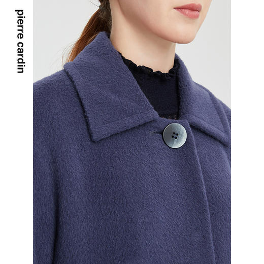 皮尔卡丹女装大衣长款翻领秋冬保暖通勤羊毛呢外套P1481C1977L2
 商品图3