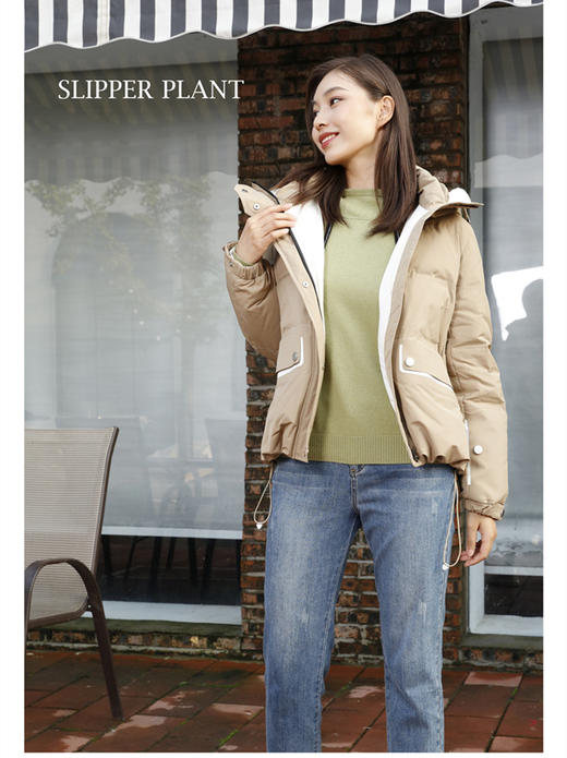 宗洋&卓蔻兰女士短款休闲羽绒服ZDK1DY7908-55 商品图2