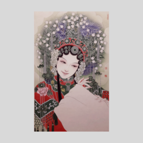 付落红 |《贵妃醉酒》-2 90cm×57cm