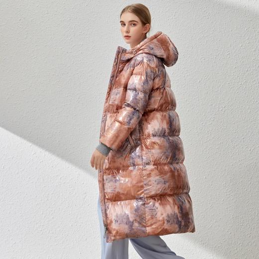 PSW403女长款个性潮流炫彩加厚保暖羽绒服 商品图3