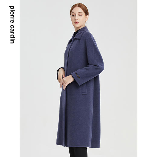 皮尔卡丹女装大衣长款翻领秋冬保暖通勤羊毛呢外套P1481C1977L2
 商品图1
