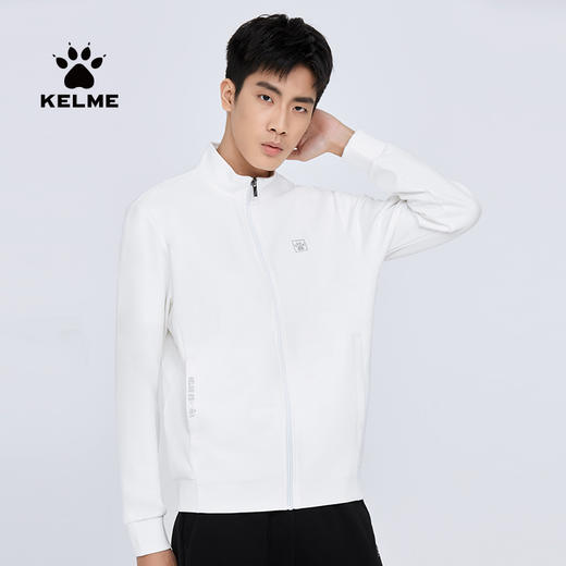 卡尔美针织外套男士春季新款休闲立领夹克运动开衫上衣 商品图0