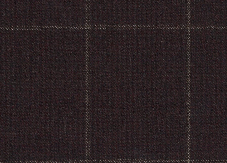 WT81233-910 纯毛花呢 【棕色混色 格子 斜纹 100%WOOL】英国面料-WT201