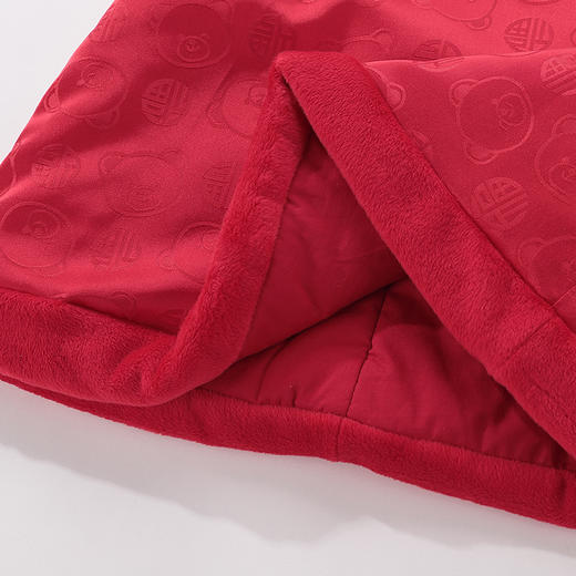 拉比-内衣类（冬）E1家居星年背心裙大红 商品图1