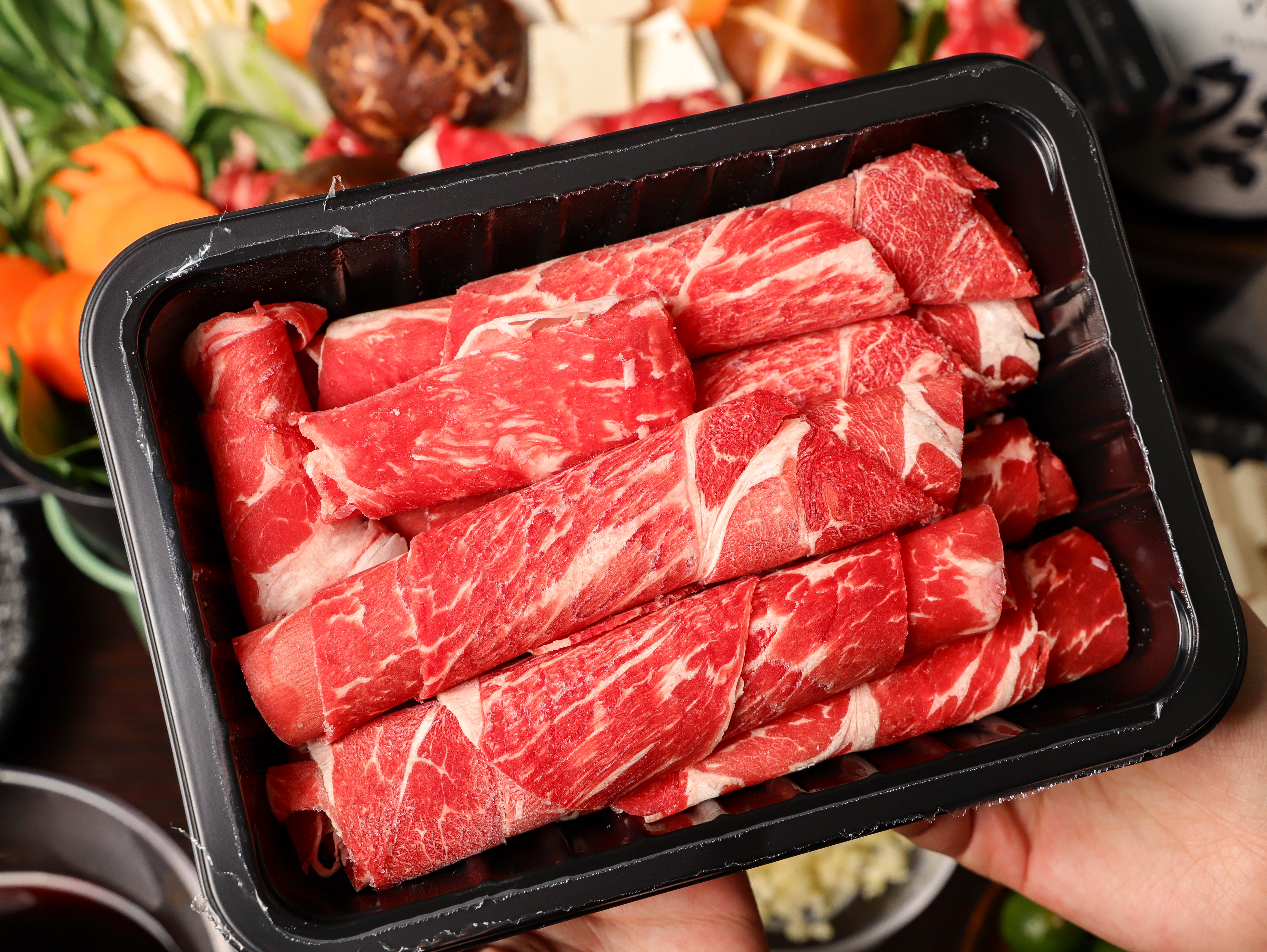 【买五送一】安格斯雪花牛肉卷200g，上脑部位，不可混拼