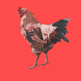 鸡福丨侯炜国新年生肖数码版画（限量款签名带版号）