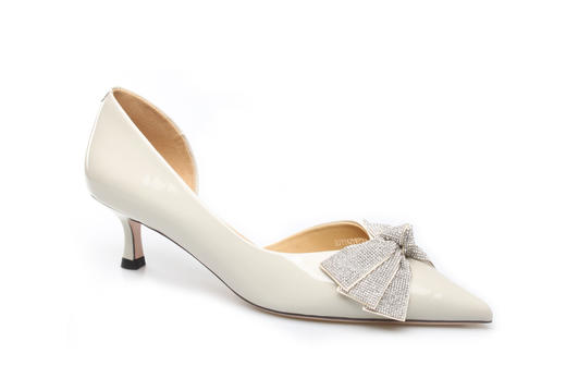 豪麟名鞋奥莱迪嘉女装牛移膜革时尚气质皮鞋DJYYA21WP006白色  原价1660元 商品图0