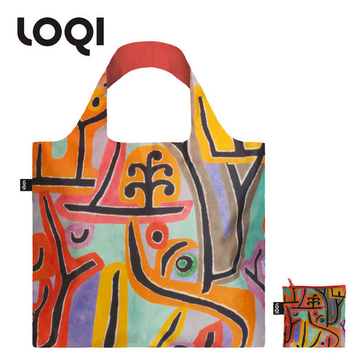 德国LOQI 博物馆系列 抽象画风景画合集 蒙德里安 夏加尔 万用环保袋 再生环保材料 单肩可折叠 旅行大容量 防泼水 超轻50g可承重40斤 商品图2