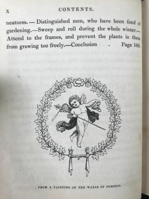 1833年 园艺指南 数十幅版画插图（部分为手工上色版画） 漆布精装64开 商品图5