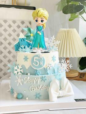 冰雪奇缘主题蛋糕