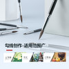 中盛画材灰鼠毛黑杆烛光型水彩笔画笔 圆水彩油画笔2630 商品缩略图3