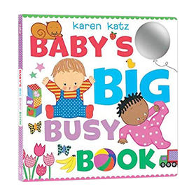 宝宝忙碌的yi天 英文原版绘本 Baby's Big Busy Book 宝宝的大书 纸板翻翻书 卡伦卡茨 Karen Katz 幼儿启英语启蒙认知亲子读物