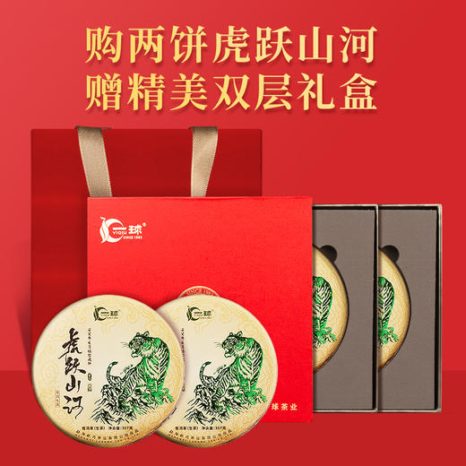 一球2022年虎跃山河生茶357g 商品图1